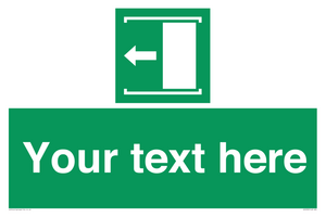 Custom Slide to Open Sign